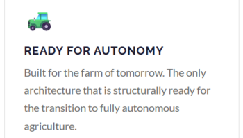 AGRI365 – Ready for Autonomy